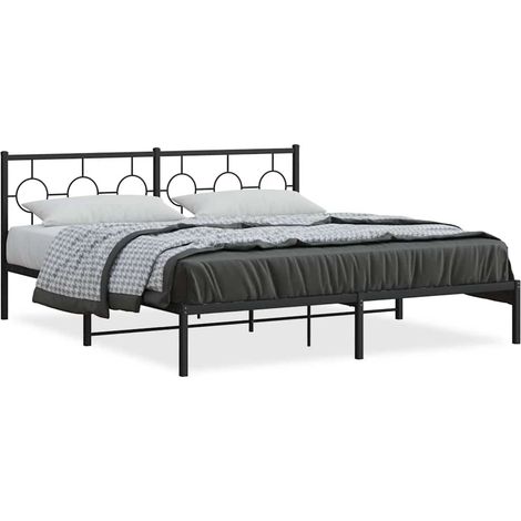 Maison Exclusive - Estructura cama sin colchón con cabecero metal (1/5)