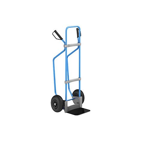 eurokraft pro  Carrello per sacchi con pattini  blu  piano di