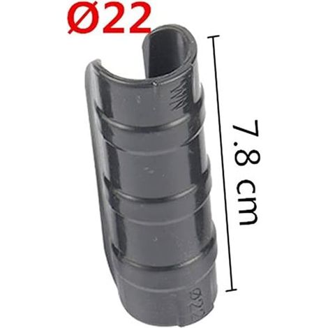 Support de Serre Clip Tube, Ø19/20/22/25/32mm Fixation Bâche Filet Voile d'Ombrage, Outils Jardin Connecteur de Tuyau (1/4)