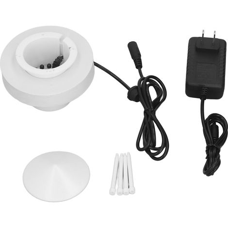 Générateur de Brouillard Ultrasonique - Alliage Zingué Anti-Corrosion, Éclairage LED RGB, 300 ml/h, Idéal Aquarium & Bassin (1/5)