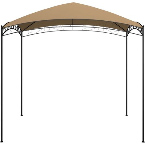 vidaXL Gazebo 3x3x2,65 m Grigio Talpa 180 g/m²