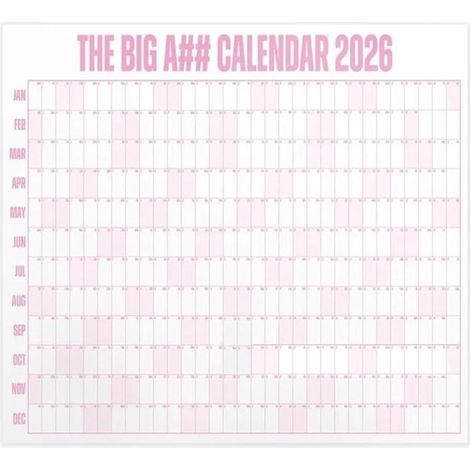 Calendrier mural effaçable 2026 : Grand agenda annuel pour le suivi des objectifs - calendrier extra-large couvrant toute l’année 2026 - Calendar Club (1/5)