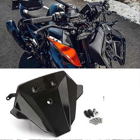 Accessoires moto : pare-brise sport, visière, kit de visière pour 990 990 Duke 990 (à partir de 2024), couleur fumée. (1/4)