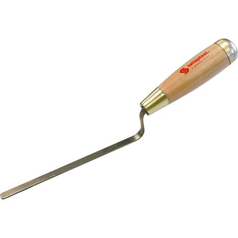 1 - Fer À Joint Plat - Manche En Bois - Outil De Finition Pour Plâtre Et Enduit - Usage Intérieur - Naturel - 14mm
