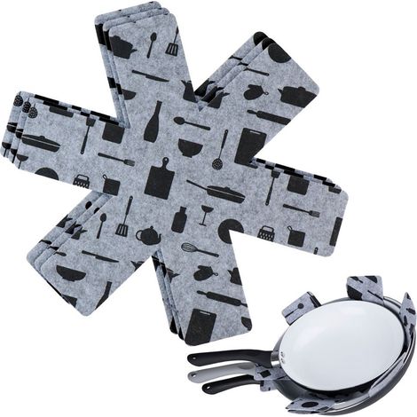 Poêle De Protection, 38 Cm, Modèles Assortis, 3 Pièces (1/5)