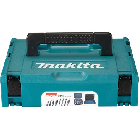 Bohr- und Schraubset bestehend aus 69 Teilen in einem Makpac - MAKITA B-49638
