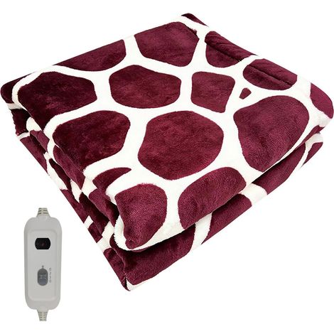 Couverture Électrique Chauffante - Flanelle Douce - Température Réglable 38 à 60 °C - Protection Anti-Surchauffe - 45 x 45 cm - 1 Pièce (1/5)