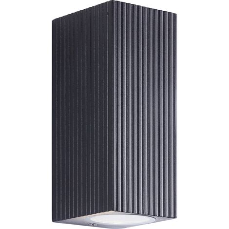 Brilliant Außenwandleuchte 40916/06 LED-Außenwandleuchte  LED GU10 10 W Schwarz (1/5)