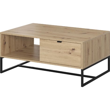 Mesa de centro AMBER AL104 roble artesanal
