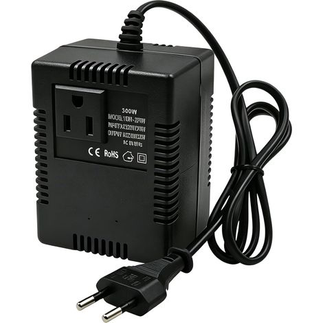 Convertisseur De Tension 220 V à 110V: 300W Convertisseur De Prise Ue, Transformateur Converter Abaisseur, Adaptateur De Prise De Voyage Pour Appareils électroniques, Purificateurs D’air (1/5)