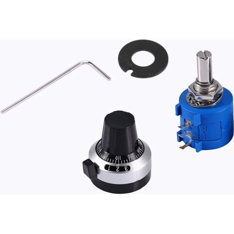 10K Ohm 3590S-2-103L Rotary, Bourns 3590s Potentiomètre D'exactitude Bobiné Pot 10 Tours Bouton