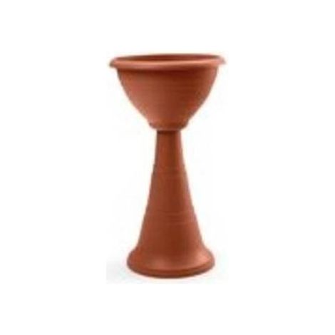 FIORIERA A COLONNA TERRACOTTA