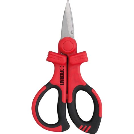 Forbice per elettricista con manici isolati Fervi f018