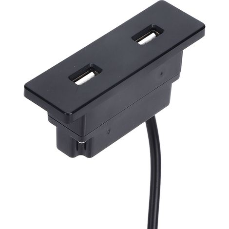 Versenkte 5V-USB-Buchse, 2,5 m Kabel, zwei Anschlüsse, ABS-Kabel für Mobiltelefone (1/5)