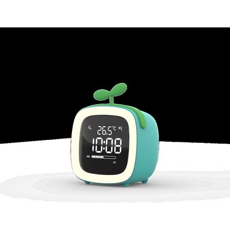 Réveil de Chevet Dessin animé Enfants Horloge Bureau Rechargeable (1/5)