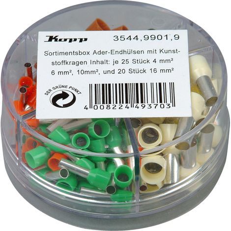 Kopp Aderendhülsen Sortimentsbox 4-16mm² 90-teilig