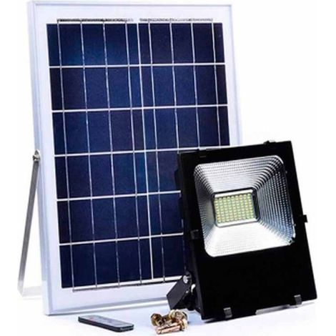 TrAdE Shop Traesio - Faro Faretto Led 8200 Da Esterno 200w 6500k Bianco Freddo Telecomando Solare -