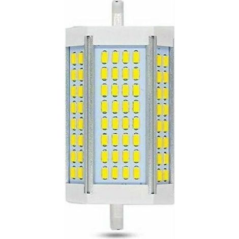 Ampoule LED R7S de 118 mm, intensité variable, 30 W, 3 000 lm, blanc froid de 6 000 K, équivalent à une ampoule halogène de 200 W ou 300 W, angle de diffusion de 200 degrés. (1/5)