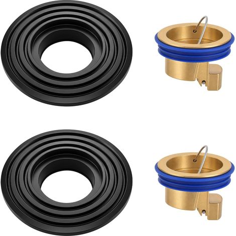 2PCS Clapet Anti Odeur Douche Clapet Set Douch Universel Anti Retour Drain Bouchon Siphon Sol Anti Odeur Insectes, Noyau Siphon Sol Anti Refoulement Joint Découpable Salle de Bain Cuisine Balcon (1/5)