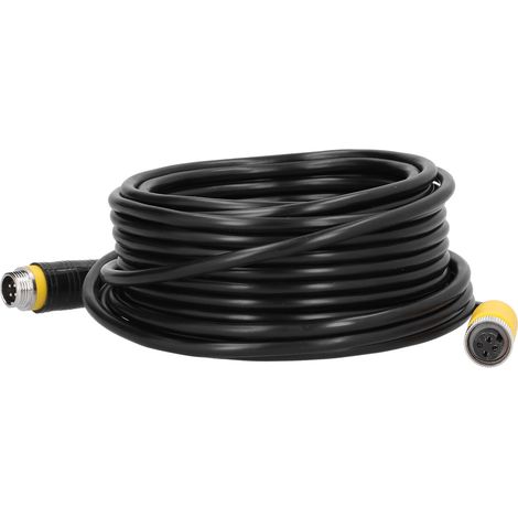 Câble prolongateur vidéo 10m 4 broches blindé étanche pour caméra de recul surveillance camion remorque bus (1/5)