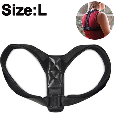 Correcteur De Posture Dos - Sangle Réglable En Nylon Et Polyester - Pour Soulagement Des Douleurs Cervicales Et Lombaires - 1 Pièce (1/5)