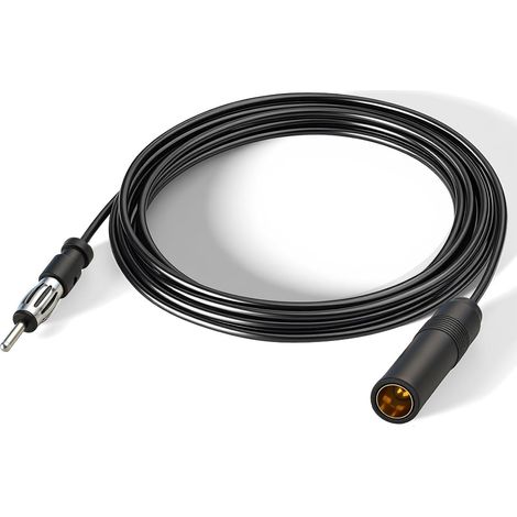 Câble Rallonge Antenne Autoradio, DIN Mâle à Femelle RG174 3 m (1/5)