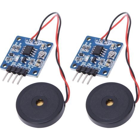 Module de capteur de taraudage de Vibration piézoélectrique, sortie AD DO, interrupteur de sensibilité réglable, 2 pièces