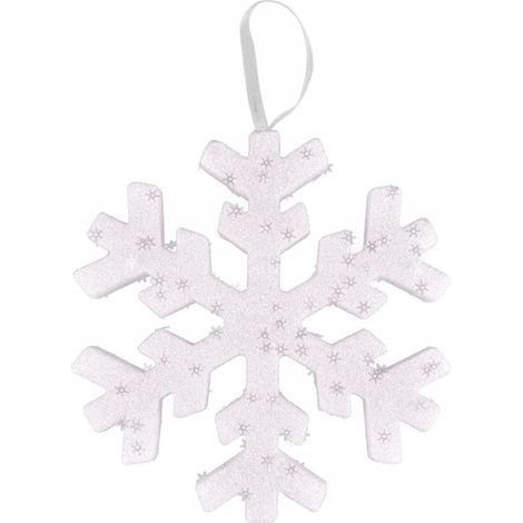 Pendentif de Noël Flocon de neige brillant 20 cm