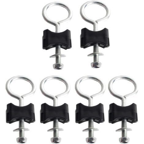 Accessoires de trampoline vis de trampoline pour la fixation des trampolines adaptés aux grands trampolines (vis rondes 6 mm - paquet de 6) (1/5)