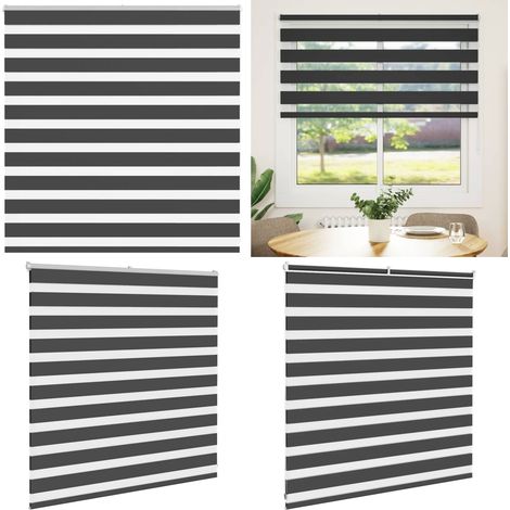 vidaXL Store zèbre noir 140x100 cm largeur du tissu 135,9 cm polyester (1/5)