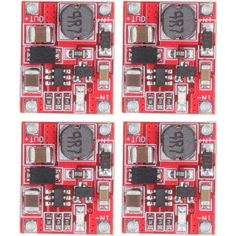 Lot de 4 modules élévateurs de tension 1V-5V à 5V 1A pour batterie lithium 3V 3,7V, chargeur de banque d'alimentation (1/5)