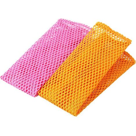 2pcs Chiffon, Filet, Polyester, Séchage rapide, Lave-vaisselle, Cuisine