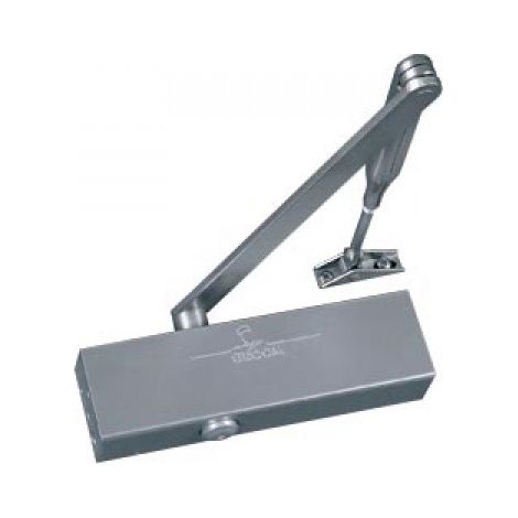 Chiudiporta GR200 braccio standard argento GROOM - Forza 2/4 - freno di apertura CE EN1154 - GR200111