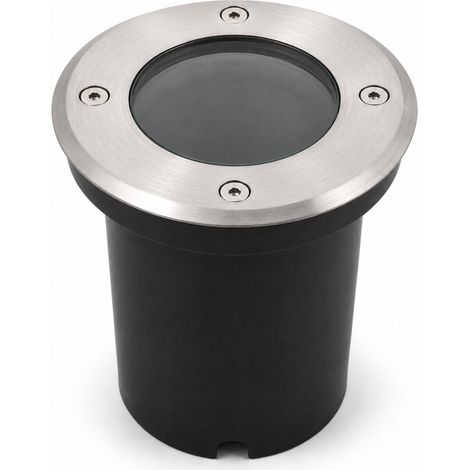 Faretto Calpestabile GU10 da Incasso Esterno IP65 Acciaio Inox 220V Ø110mm (1/5)