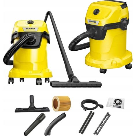 Kärcher WD3 Industriestaubsauger ohne Beutel, 1400 W