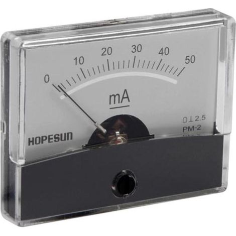 Velleman aim6050 50 mA DC analógico medidor de Panel de Corriente, Multicolor, 60 mm x 47 mm (1/3)