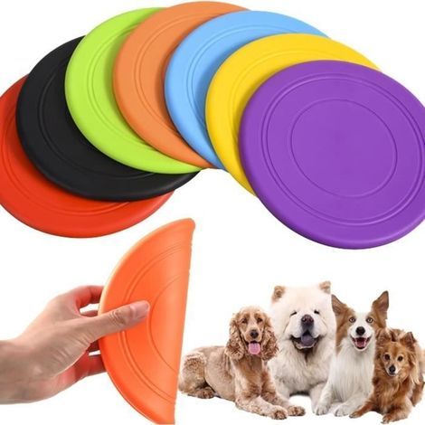 7-teiliges Hundefrisbee-Set, Frisbee für Haustiere zum Spielen, für Sport, Bewegung, Aktivität und Spielen im Freien, für kleine und mittelgroße Hunde (1/4)