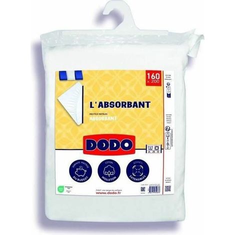 Protege matelas absorbant - 160x200 cm - Polyester