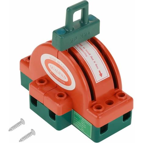 Interruptor de cuchilla 2P, 32 A, 2 polos, interruptor de cuchilla de desconexión de doble tiro, interruptor de cuchilla eléctrico de conexión firme para empresas industriales y electrodomésticos. (1/4)