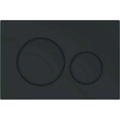 Plaque de commande de chasse d'eau compatible Geberit Sigma 20 - Duofix - Design élégant noir mat 115.882.16.1