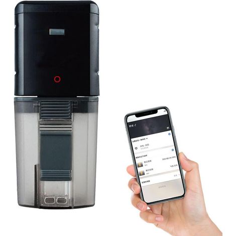 Automatic Aquarium Fish Feeder, USB Powered, WiFi, Intelligent Timing, App Control, Remote Control, 24 Languages, Alexa Compatible, Voice Control (1/5)