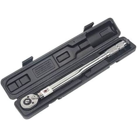 Clé dynamométrique 5-210 Nm – Mécanisme de précision bidirectionnel – Acier chrome vanadium – Compatible 1/4', 3/8', 1/2' (1/5)