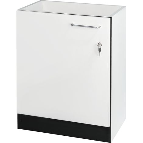 KWC AR Unterbauschrank, SIRIUS, Holz, weiß,  570x720x390 mm, Türanschlag links