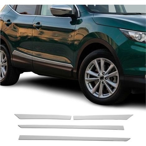 Garniture Baguette de porte latérale pour Nissan Qashqai J11 2014-2021 inox 4Pcs (1/4)