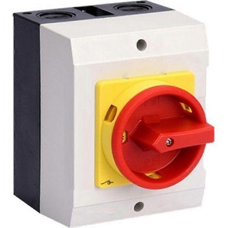 Interrupteur sectionneur étanche 4 pôles 25 A 440 V IP65 (Royaume-Uni) (1/5)