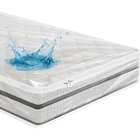 Housse de matelas 140 x 200 cm, sac de matelas pour déménagement et rangement, housse de protection avec fermeture éclair, imperméable, indéchirable, (1/5)