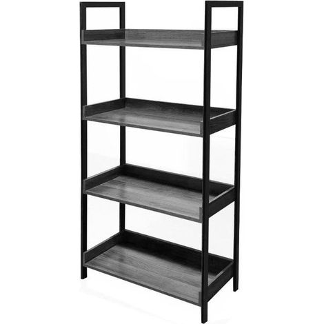 LIBRERIA INDUSTRIAL 4 RIPIANI 80X30X145H GRIGIO (1/3)