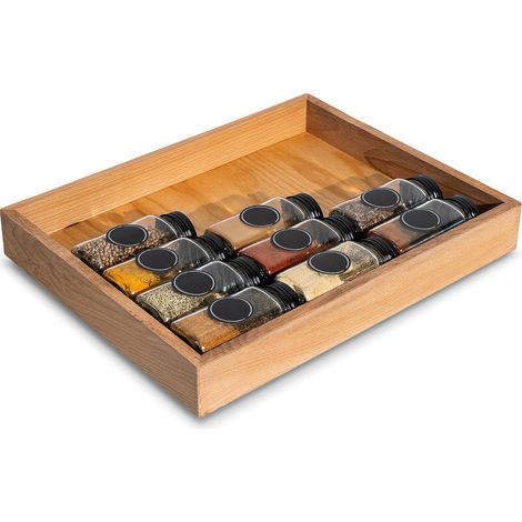 Rangement à Épices en Bois pour Cuisine 36 x 28 x 5cm (1/5)