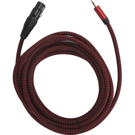 Câble Microphone XLR Femelle vers Jack 3.5mm Cordon de Connexion Audio Équilibré JD6031‑4m (1/5)