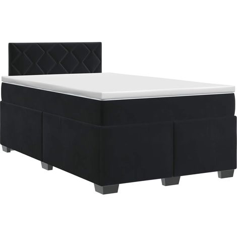 Maison Exclusive - Boxspringbett mit Matratze Schwarz 120 x 190 c (1/5)